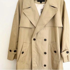 NWT J.Crew Relaxed Trench Coat In Cotton-Canvas Medium
